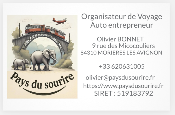 Carte de visite Pays du Sourire